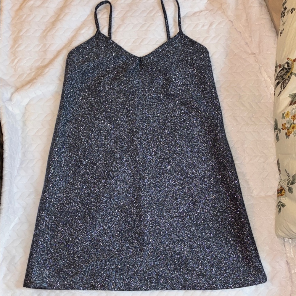 Sparkly Blue Sleeveless Dress